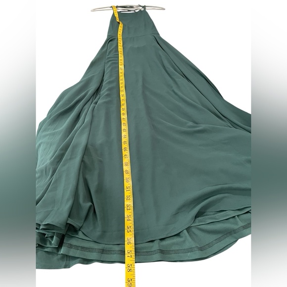 Lulus Strappy To Be Here Forest Green Lace-Up Maxi Dress Size L - Picture 13 of 16